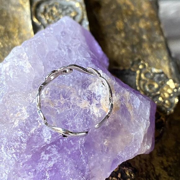 Sterling Silver  Squiggle Toe Ring - Picture 3 of 3